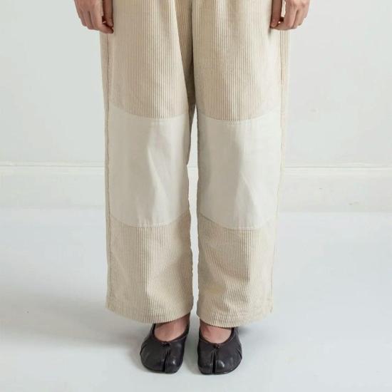  Abeline 스트레이트 팬츠 아벨린 아이보리 벨벳 코듀로이  아이보리 - OTHER BRANDS
