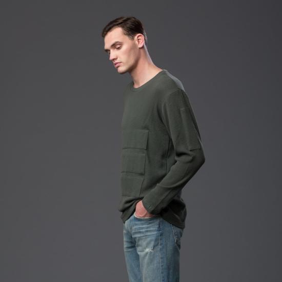  N-p-Elliott 긴팔 티셔츠 N P 엘리엇 트리플 패널  (녹색) - OTHER BRANDS
