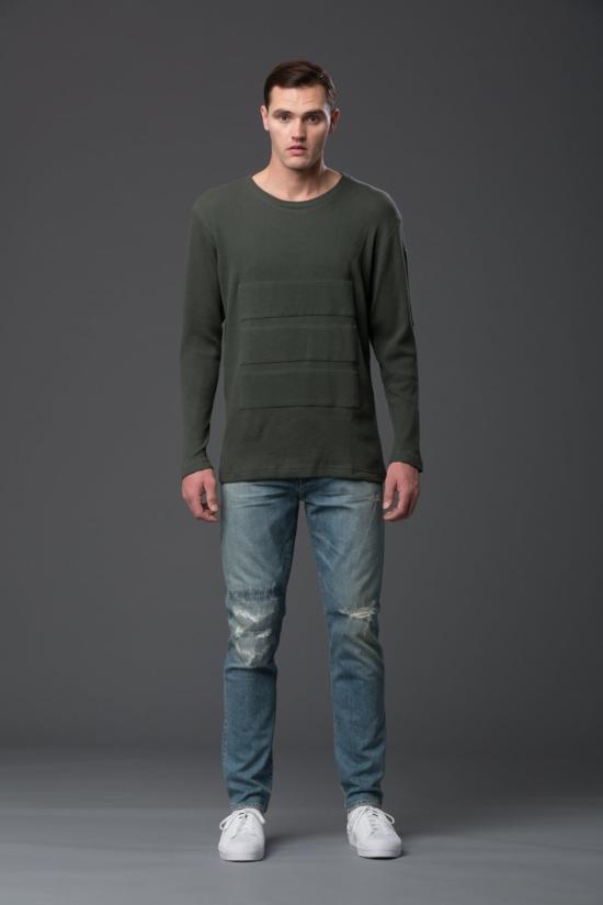  N-p-Elliott 긴팔 티셔츠 N P 엘리엇 트리플 패널  (녹색) - OTHER BRANDS