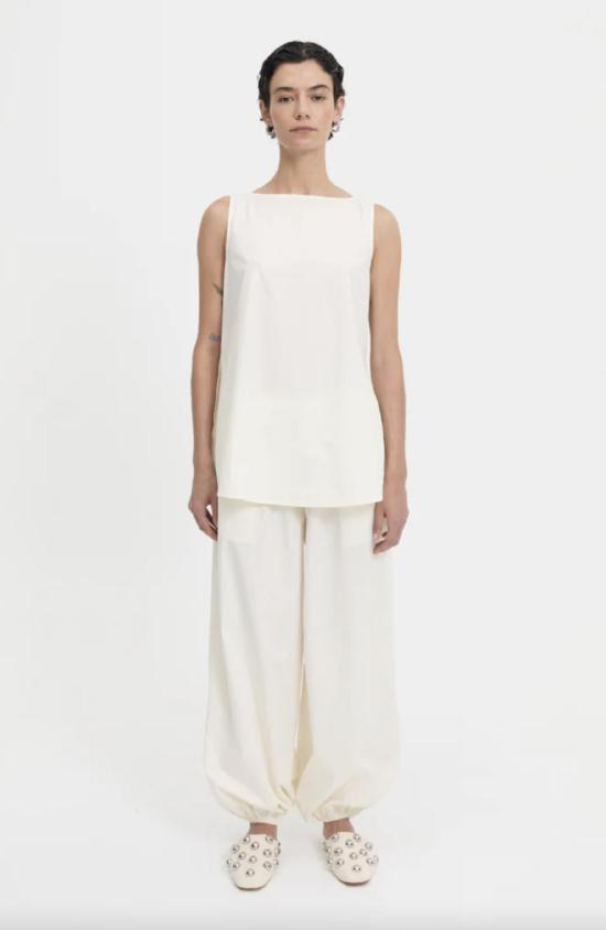  블랑카 스트레이트 팬츠 얀 팬츠 크림 - BLANCA