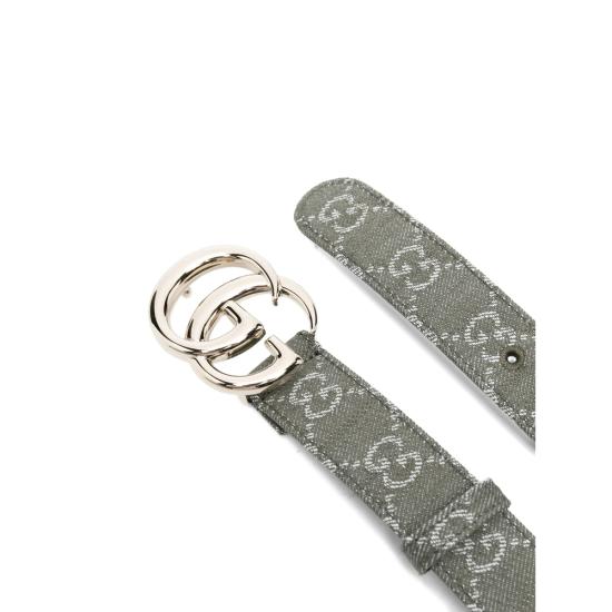 25FW 구찌 레귤러 벨트 625839 FAEU0 3346 GREEN GREY - GUCCI