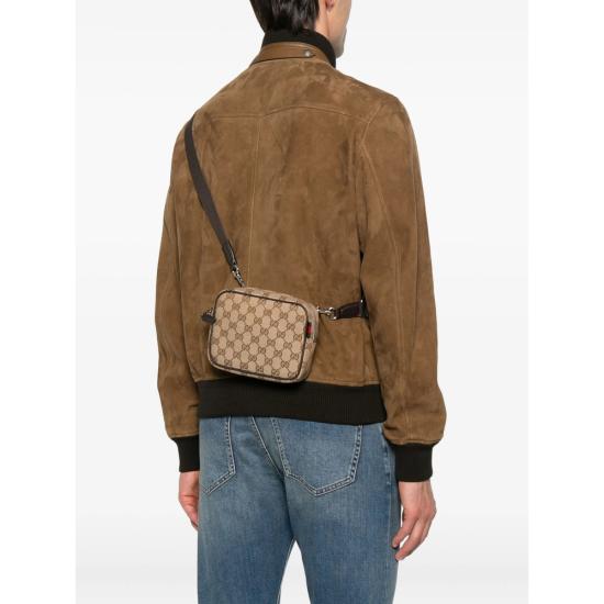 25FW 구찌 GG 캔버스 미니백 834268 FAEON 9750 NEUTRALS BROWN - GUCCI