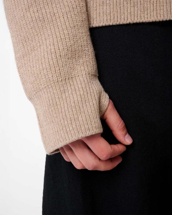  스튜디오 니콜슨 가디건 샌도스 립 지퍼 스루 점퍼 오트밀 - STUDIO NICHOLSON