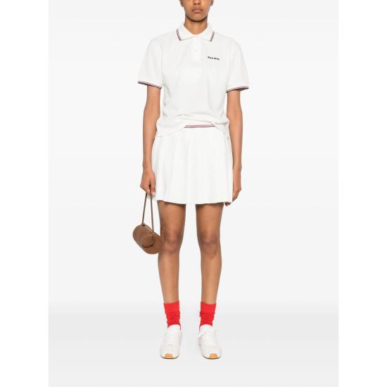 25FW 미우미우 숏 스커트 MMG551 S OOO 17NR F0009 WHITE - MIU MIU