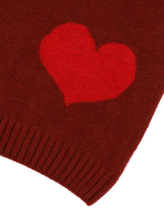  [키즈] 보보쇼즈 풀오버 키즈 보보 초세스 보보 조커 자카드 터틀넥 점퍼 레드 - BOBO CHOSES