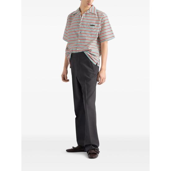 25FW 프라다 셔츠 UCS414 S UMO 17N4 F0637 BLUE RED - PRADA