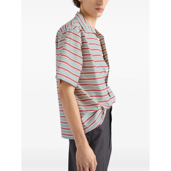 25FW 프라다 셔츠 UCS414 S UMO 17N4 F0637 BLUE RED - PRADA