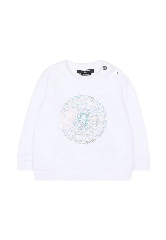  [키즈] 발망 풀오버 키즈 스웨트셔츠 화이트