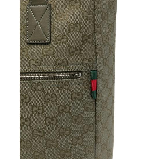 25FW 구찌 캔버스 미디움 토트백 834796 FAEOK 3242 GREEN - GUCCI