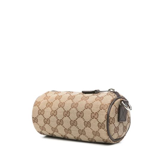 25FW 구찌 GG 캔버스 미니 보스턴 백 834269 FAEON 9750 BROWN - GUCCI