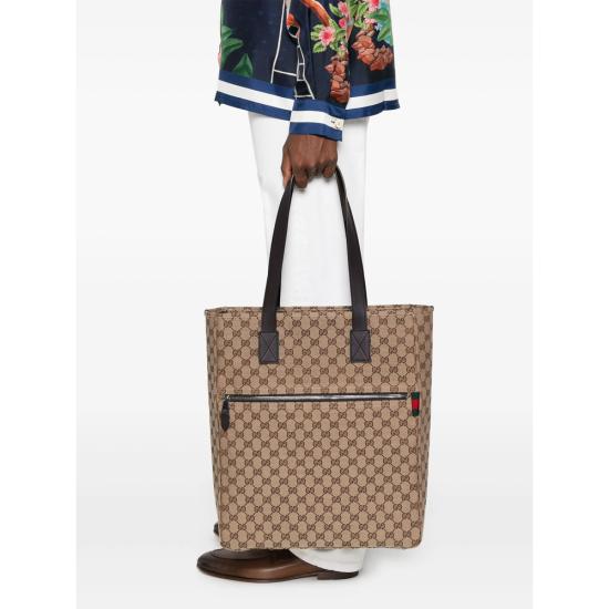25FW 구찌 GG 캔버스 라지 토트 백 834456 FAEPS 9752 NEUTRALS - GUCCI