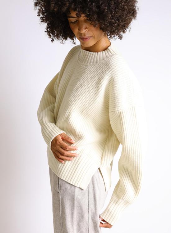  시크 콜렉티브 스웨터 Seek Collective Rebecca Sweater Natural - SEEK COLLECTIVE