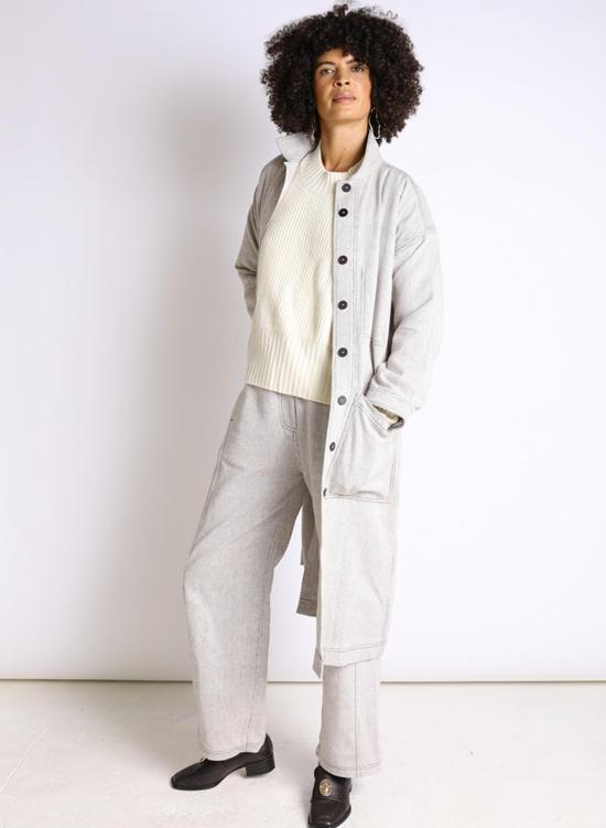  시크 콜렉티브 스웨터 Seek Collective Rebecca Sweater Natural - SEEK COLLECTIVE