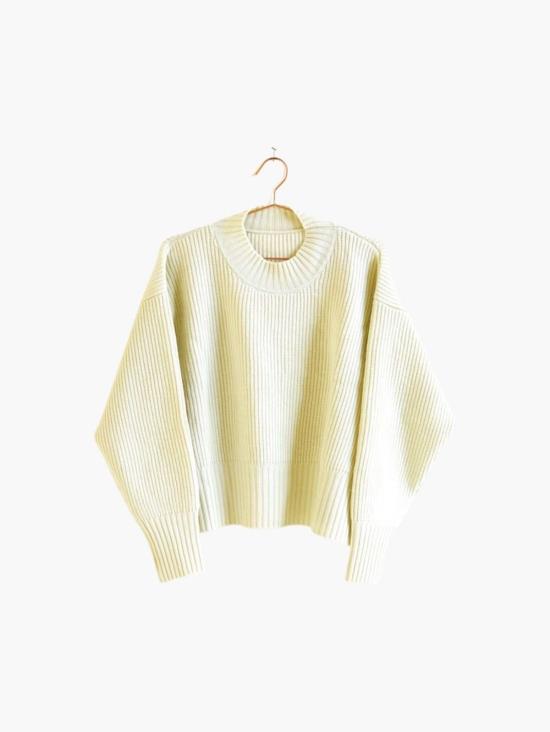 시크 콜렉티브 스웨터 Seek Collective Rebecca Sweater Natural - SEEK COLLECTIVE