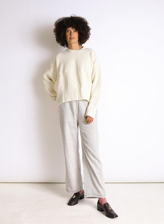  시크 콜렉티브 스웨터 Seek Collective Rebecca Sweater Natural - SEEK COLLECTIVE