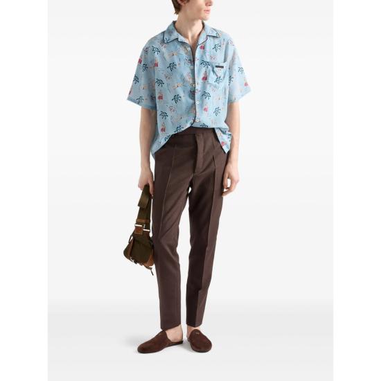 25FW 프라다 셔츠 UCS524 S OOO 17OY F0076 BLUE - PRADA