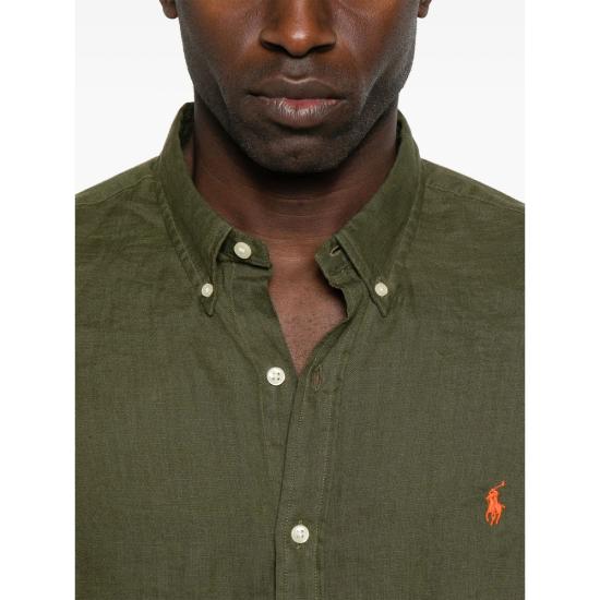 26SS 랄프 로렌 긴팔 셔츠 710968915006 OLIVE GREEN - RALPH LAUREN