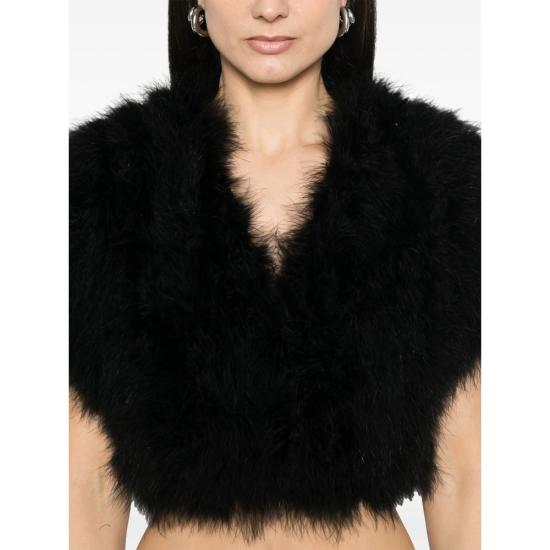 26SS 이브살로몬 자켓 24EYC30546PLUX C99 BLACK - YVES SALOMON