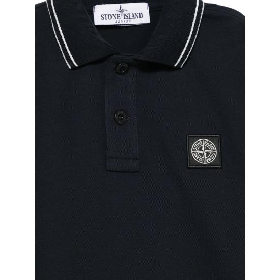 26SS [키즈] 스톤 아일랜드 폴로 셔츠 162200001 S0018 V0020 BLUE - STONE ISLAND
