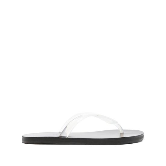 26SS 에이션트 그릭 뮬/슬리퍼 SAIONARA JELLY JELLY LEAT CLEAR WHITE