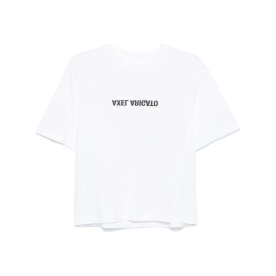 26SS 악셀 아리가토 반팔 티셔츠 A3021001 DISTORT WHITE