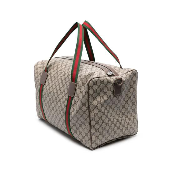 25FW 구찌 라지 더플백 스퀘어 웹 소프트 GG 수프림 758664 FACK7 9768 NEUTRALS NEUTRALS - GUCCI