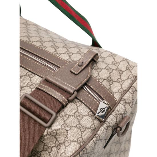 25FW 구찌 라지 더플백 스퀘어 웹 소프트 GG 수프림 758664 FACK7 9768 NEUTRALS NEUTRALS - GUCCI