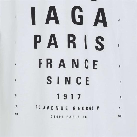  발렌시아가 반팔 티셔츠 옵티컬 티셔츠 더티 화이트 블랙 - BALENCIAGA