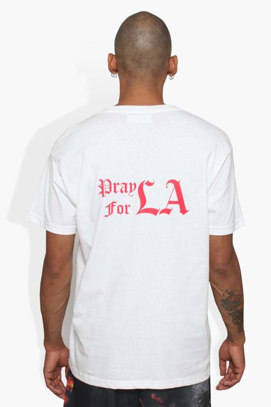  THE CELECT 반팔 티셔츠 셀렉트 타임즈 프레이 포 라 셔츠 화이트 - OTHER BRANDS