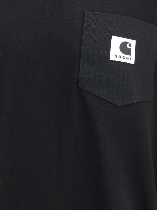  사카이 긴팔 티셔츠 Sacai Wip Cotton Jersey L/S T셔츠 (Sacai X Carhartt 티셔츠) - SACAI