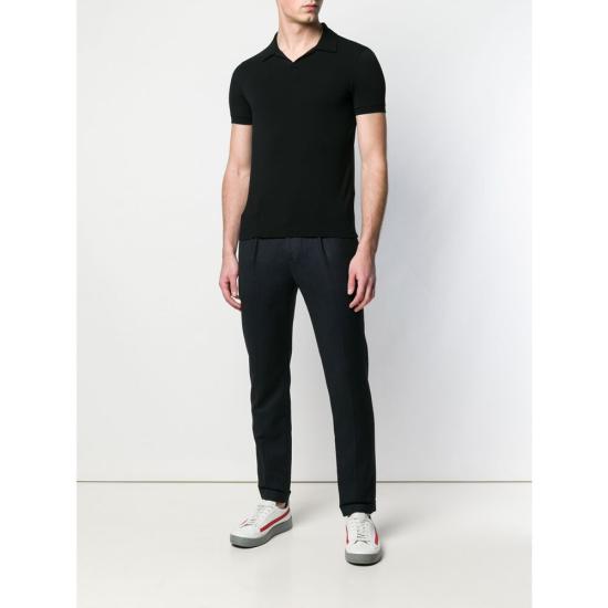 26SS 조르지오 아르마니 폴로 티셔츠 SJP4Z 3GSF51 UC99 BLACK - GIORGIO ARMANI