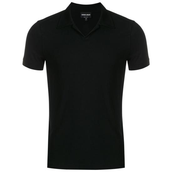 26SS 조르지오 아르마니 폴로 티셔츠 SJP4Z 3GSF51 UC99 BLACK
