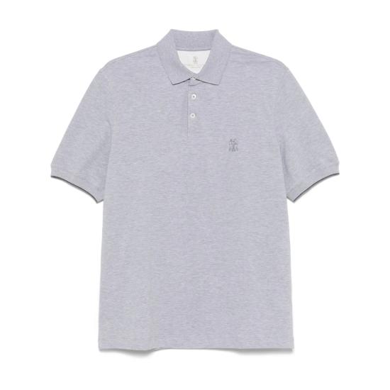 26SS 브루넬로 쿠치넬리 피케 폴로 셔츠 ME8548788 CT924 GREY