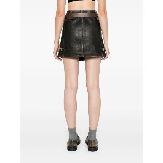  프라다 미디 스커트 51880 S OOO 1455 F0002 BLACK - PRADA