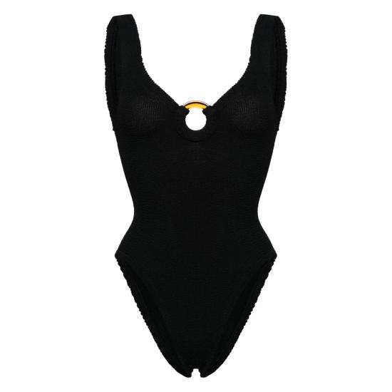 26SS 훈자 지 원피스 수영복 S CELINE SH CRINKLE BLACK - HUNZA G