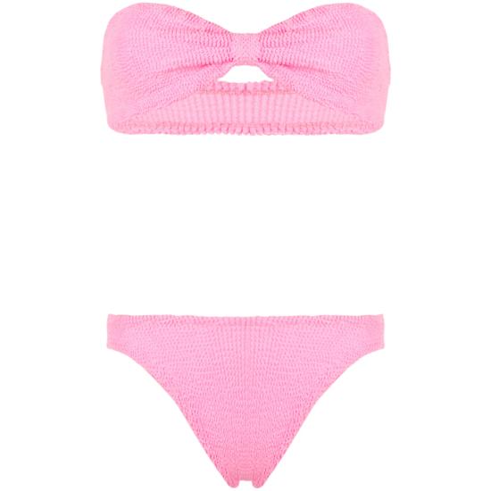 26SS 훈자 지 비키니 수영복 B JEAN CR CRINKLE BUBBL PINK