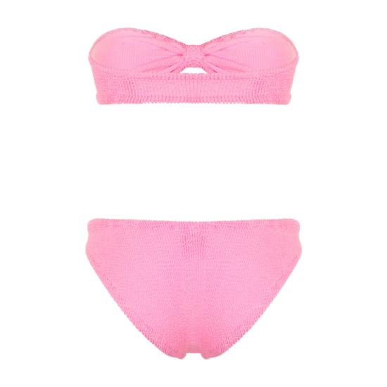 26SS 훈자 지 비키니 수영복 B JEAN CR CRINKLE BUBBL PINK - HUNZA G