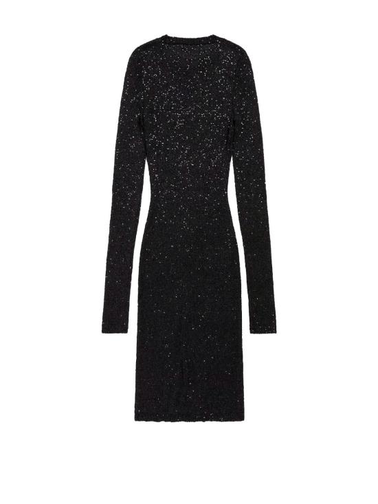  발렌시아가 미디 원피스 블랙 드레스 - BALENCIAGA