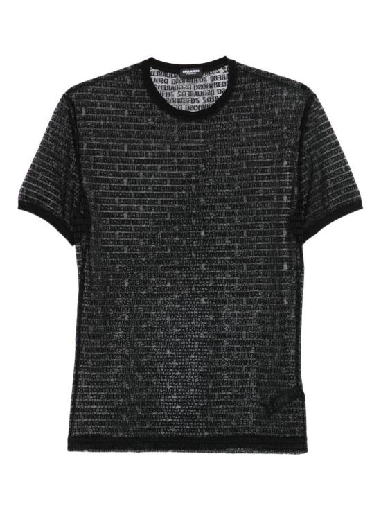  디스퀘어드2 반팔 티셔츠 Dsquared2 Dsquared 티셔츠 블랙