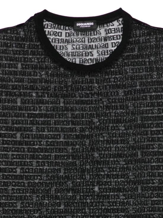  디스퀘어드2 반팔 티셔츠 Dsquared2 Dsquared 티셔츠 블랙 - DSQUARED2