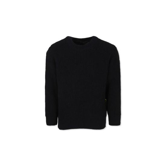  [키즈] 바로우 풀오버 어린이용  스마일리 로고 스웨터 블랙 - BARROW