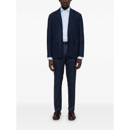  마짜렐리 긴팔 셔츠 B64W 3 165 8 BLUE - MAZZARELLI