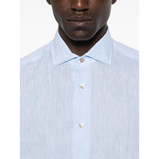  마짜렐리 긴팔 셔츠 B64W 3 165 8 BLUE - MAZZARELLI