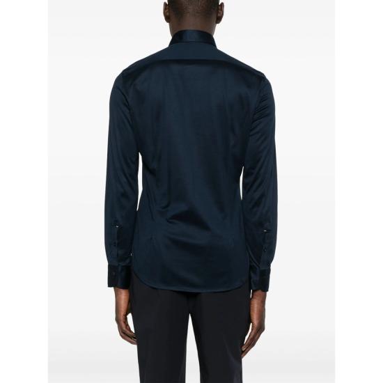  마짜렐리 긴팔 셔츠 B119 JERSEY 165 BLU BLUE - MAZZARELLI