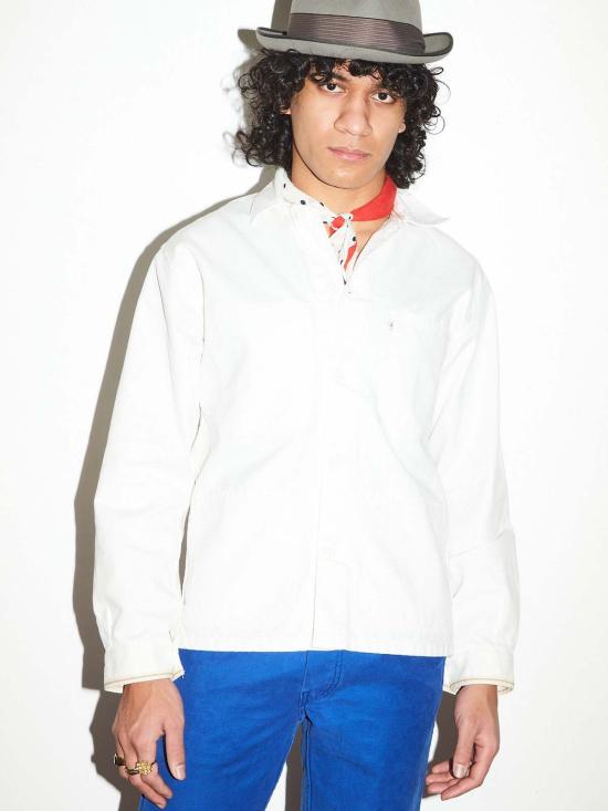  Limited Edition 데님 자켓 한정판 페인트공 작업복 재킷 (화이트) - OTHER BRANDS