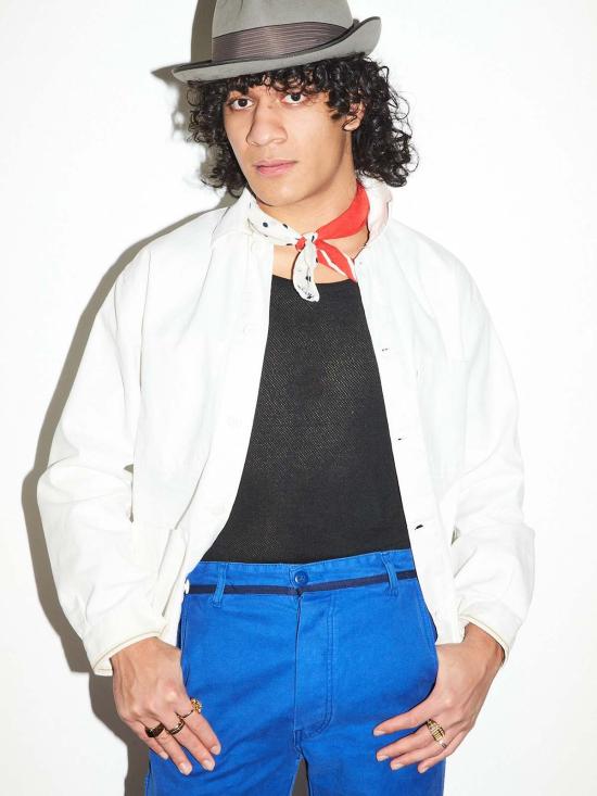  리미티드 에디션 데님 자켓 한정판 페인트공 작업복 재킷 (화이트) - LIMITED EDITION