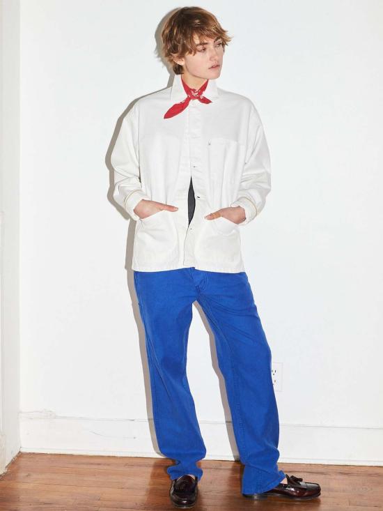  Limited Edition 데님 자켓 한정판 페인트공 작업복 재킷 (화이트) - OTHER BRANDS