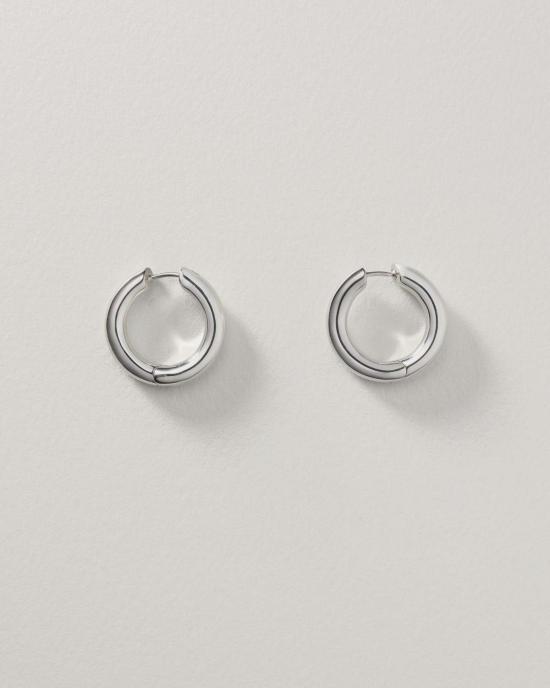  아니카 이네즈 이어링 와이드 사선 후프 엑스트라 라지