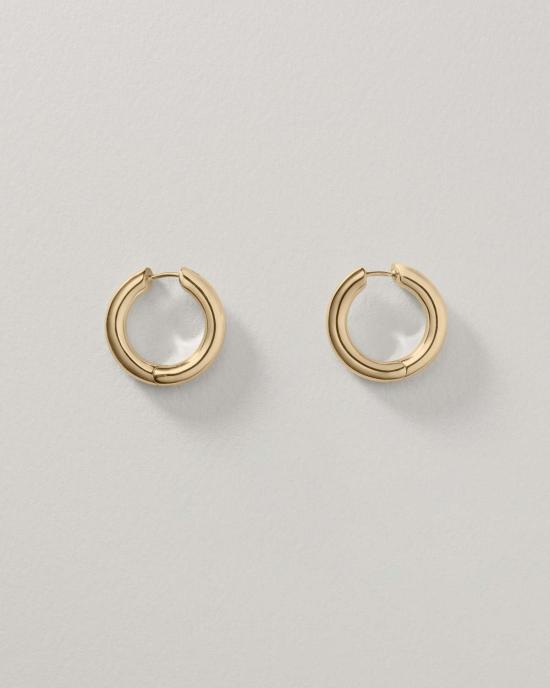  아니카 이네즈 이어링 와이드 사선 후프 엑스트라 라지 - ANNIKA INEZ