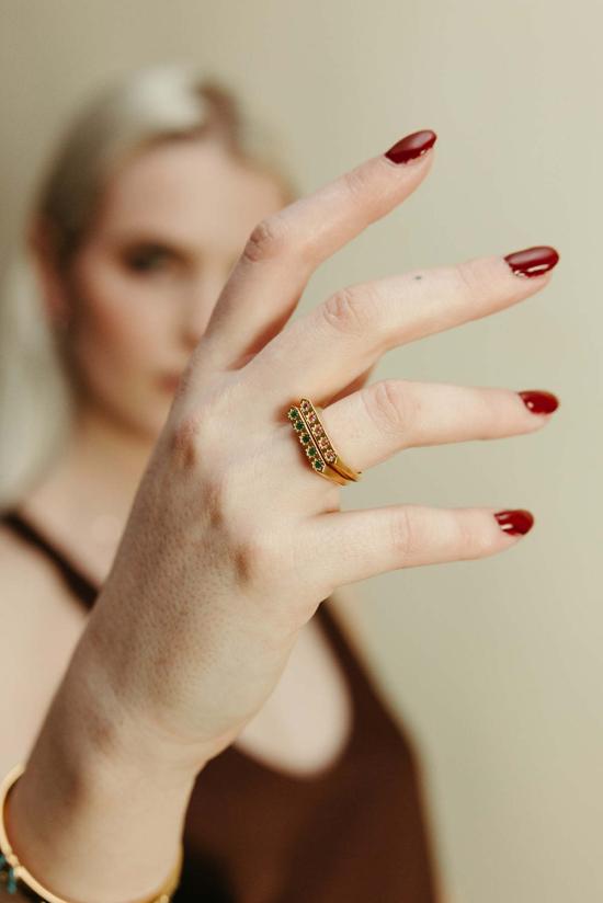  시에라 윈터 주얼리 반지 별자리  핑크 사파이어 - SIERRA WINTER JEWELRY